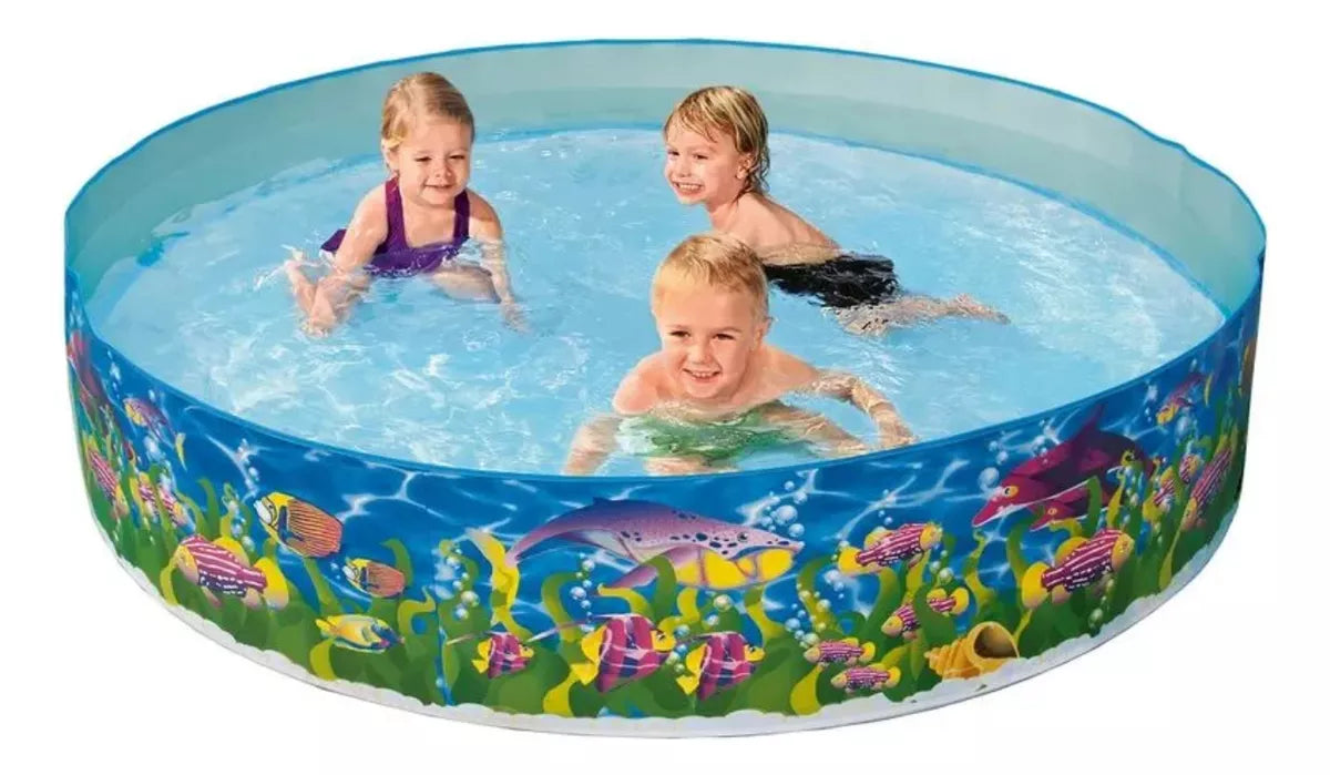 Piscina Infantil 1000 Litros Redonda Plástico Semi Rígido