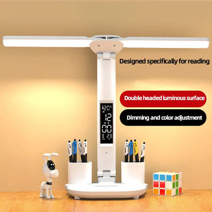 Lâmpada de Mesa Led Dobrável Com Usb, Regulável,  Mesa.