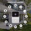 Campainha Sem Fio Com Câmera Wifi Smart T23 Interfone Áudio e Vídeo Porteiro Digital