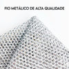 Kit 10 Panos de Limpeza Multiuso Reutilizável Lavagem de Aço Dupla Camada Arame Sem Arranhões