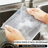 Kit 10 Panos de Limpeza Multiuso Reutilizável Lavagem de Aço Dupla Camada Arame Sem Arranhões