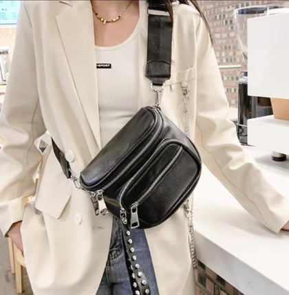 Bolsa Feminina Estilo Pochete Transversal Grande Espaçosa. Tendência  verão