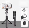 Bastão Pau de Selfie Tripé Retrátil Com Luz Led Controle Bluetooth Celular