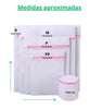 Kit Com 5 Saco Para Lavadora de Roupas Vários Tamanhos