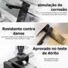 Torneira Preta Para Banheiro Misturador Quente e Frio Monocomando Via Flix Aço Inox Preto Brilhante