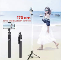 Bastão de Selfie 1.70m Regulável Alumínio Profissional