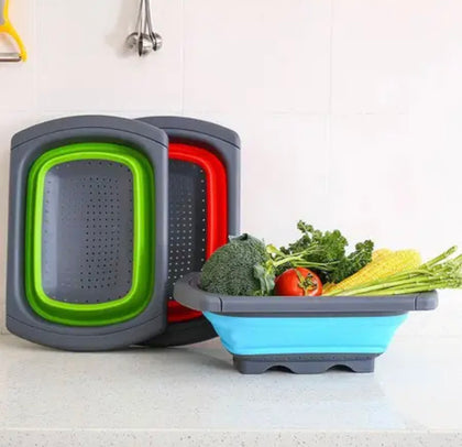 Escorredor de Alimentos Alça Retrátil Legumes Massas Cozinha. Cores variadas