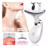 Massageador Aparelho de Beleza Para Pescoço Facial Com Vibração de Ondas Luminosas Anti-rugas Remoção Dupla Queixo