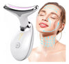 Massageador Aparelho de Beleza Para Pescoço Facial Com Vibração de Ondas Luminosas Anti-rugas Remoção Dupla Queixo