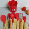Kit Completo de Utensílios de Cozinha Em Silicone - 7 Peças