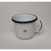 Coado e caneca Vintage  Esmaltada Branca
