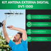 Kit Antena Externa Digital Aquário Dtv-1500 + Acessórios