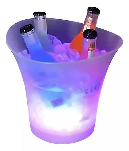 Balde de Gelo Iluminado Com Caixa de Som Bluetooth 20w - 5 Litros
