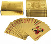 Kit  2 Jogos Baralho Dourado Resistente À Água e Anti-rasgo – Luxo e Durabilidade Em Cada Carta!