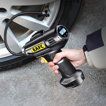 Bomba de Ar Portátil Com Bateria para carro e Motocicleta  120w: Encha Seus Pneus Com Facilidade.