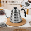 Chaleira Inox Bico de Ganso Estilosa Inox