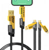 Carregador 4 Em 1, Carregamento Rápido de 120 Cm [65 W] - Compatível Com Iphone 15/14/13/12/11 Pro Max, Airpods, Iwatch, Ipad, Macbook, Samsung S24/s23/s22 e Google.