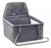 Cadeirinha Assento Pet Para Carro Transporte Cão Gato Cinza / preto 40cm X 36cm Segurança Conforto Praticidade Para o Seu Pet.