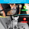 Cadeirinha Assento Pet Para Carro Transporte Cão Gato Cinza / preto 40cm X 36cm Segurança Conforto Praticidade Para o Seu Pet.