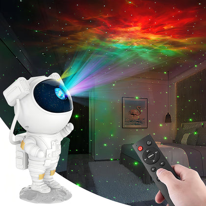 Caixinha de Som Astronauta Bluetooth Com Projetor Estelar Cor da Cúpula Fumê Cor da Estrutura Branco 110v/220v