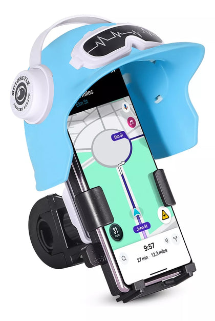Suporte Celular Gps Moto Bike Anti Reflexo Capacete Motoboy