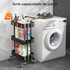 Carrinho Organizador Multiuso Casa Escritório Escolar Cor Preto
