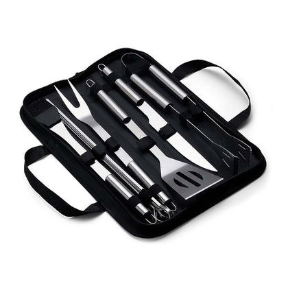 Kit Churrasco 09 Peças Inox.