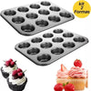 Kit 2 unidades Forma Antiaderente 12 Furos Cupcakes.
