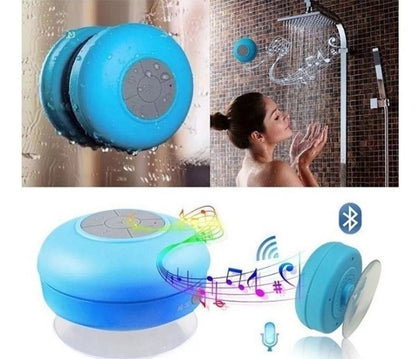 Mini Caixinha Som Bluetooth Portátil Prova D'água Ventosa.  Cores Variadas