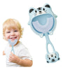 Escova de dente Silicone Macio Infantil Em Forma de U 360 Graus  2 Anos a 12 anos. Azul