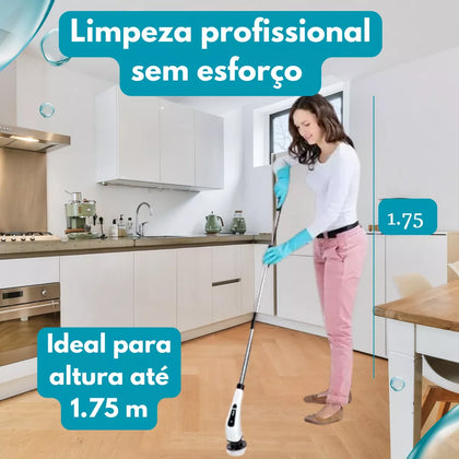 Escova de Limpeza Elétrica 9 Em 1 Multiuso Recarregável
