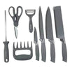 Kit Churrasco 4 Peças Com Estojo Aço Inox Churrasco e Cozinha