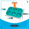 Kit 2 Assadeira Para Cupcake Com Forminhas de Silicone 6 furos  – Conjunto Colorido e Prático