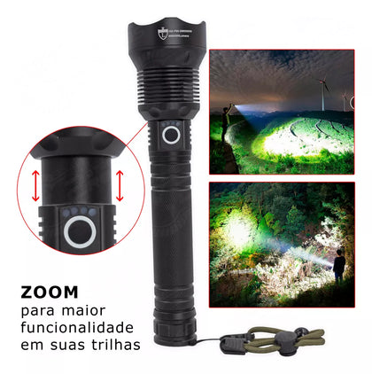 Lanterna Tática Led Super Potente Farol Alcance 1000 Metros