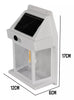 Luminária Arandela Solar de Parede Branca Sensor Presença.