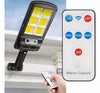 Luminária LED Solar 6 LEDs com Controle Remoto e Sensor de Movimento.