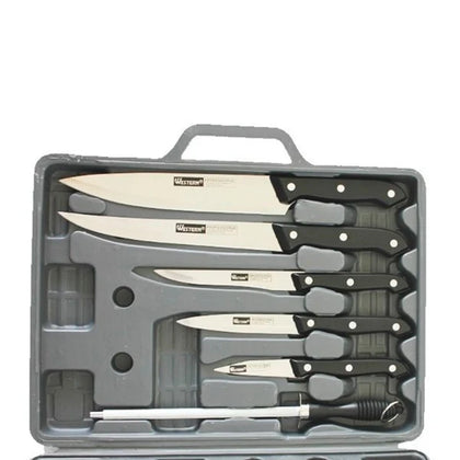 Super Kit Churrasco Com Facas Inox 7 Peças Com Maleta Reforçada.
