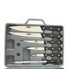 Super Kit Churrasco Com Facas Inox 7 Peças Com Maleta Reforçada.