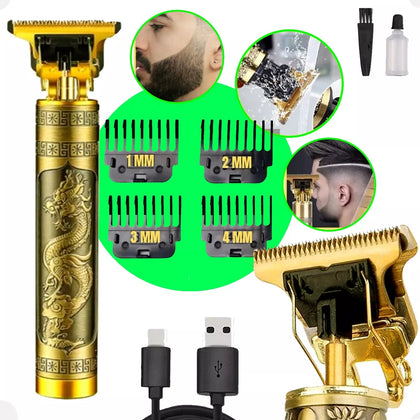 Máquina Drago Para Cabelo e Barba - Acabamento Perfeito, Estilo Impecável