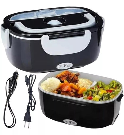 Marmita Elétrica Veicular Carro Casa Bivolt 12v/24v 110/220v. Preta
