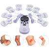 Aparelho  Digital Massageador Eletrochoque Cor Branco 110V/220V  Com 4 Eletrodos. Simples e prático de usar.