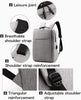 Mochila Anti Furto Para Notebook Cabo Usb Impermeável Fashion. Cinza