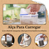 Potes Herméticos 2l Medidor Arroz, Cereal, Feijão, Ração e produtos de lavanderia.