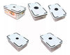 Kit de Potes Herméticos Multiuso Com Tampas - 5 Unidades compatível com Micro-ondas e Freezer.
