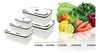 Kit de Potes Herméticos Multiuso Com Tampas - 5 Unidades compatível com Micro-ondas e Freezer.