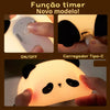 Luminária Silicone Panda Abajur Toque Luz Noturna Led Touch