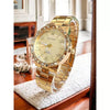 Relógio Feminino Dourado  Cor   Ouro  Original Resistente a Água + Pulseira