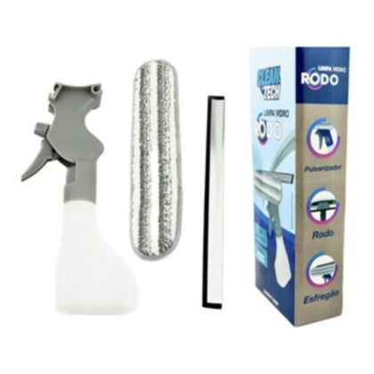 Rodo Limpa Vidros Com Recipiente 250ml Spray