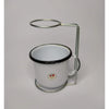 Coado e caneca Vintage  Esmaltada Branca