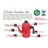 Forma Retangular Esmaltada Com Grill - 31x20,7 Cm